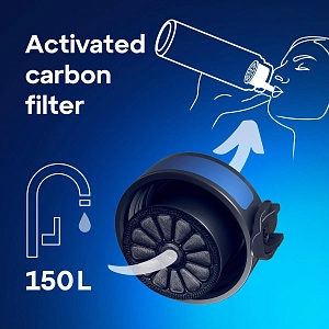 Aquaphor filtruojanti gertuvė City 650 ml (Tamsiai mėlyna)