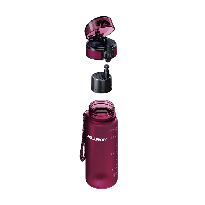 Aquaphor filtruojanti gertuvė City 350 ml (Rubinas)