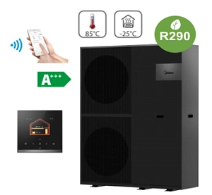 MIDEA M-THERMAL ARCTIC MARS R290 Monoblokinis komerinis oras- vanduo šilumos siurblys MHC-V35WD2RN7