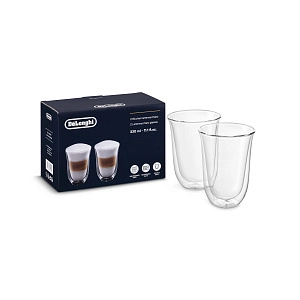 De'Longhi Latte Macchiato dvigubo stiklo puodeliai DLSC312 (330 ml.)