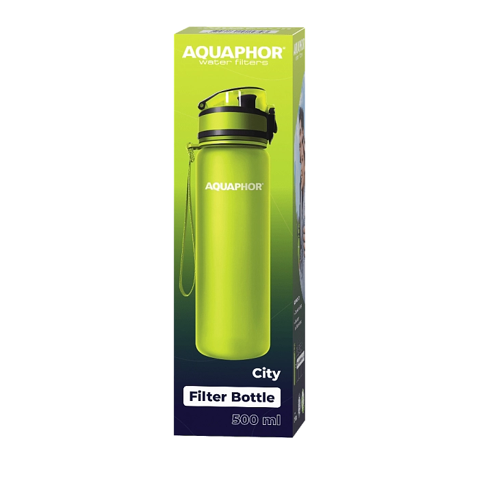 Aquaphor filtruojanti gertuvė City  500 ml (Žalsvai Gelsva)
