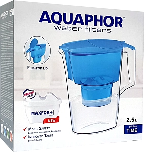 AQUAPHOR Time Maxfor+ (Mėlynas) geriamo vandens ąsotis