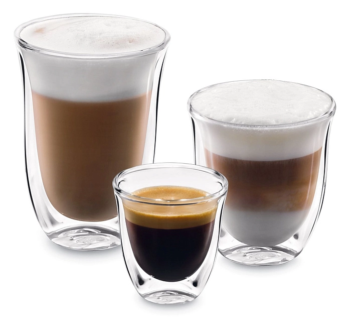 De'Longhi dvigubo stiklo stiklinių rinkinys DLSC302