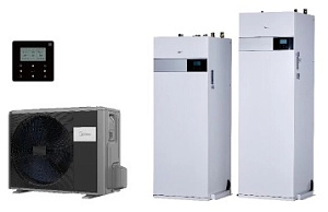 MIDEA M-THERMAL ARCTIC oras- vanduo šilumos siurblys su intergruotu boileriu MHA-V16W/D2RN8-B/HBT-A160/240CDS90GN8-B