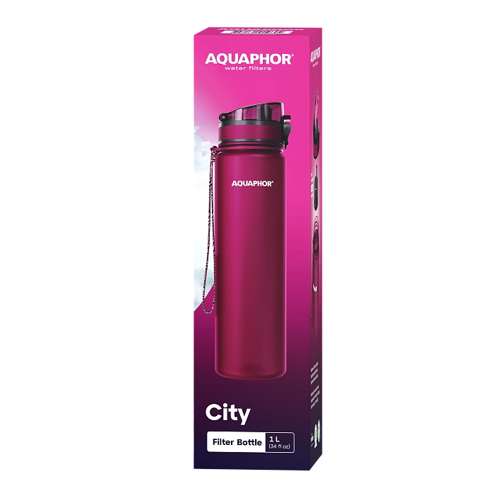 Aquaphor filtruojanti gertuvė City 1 L (Rubinas)