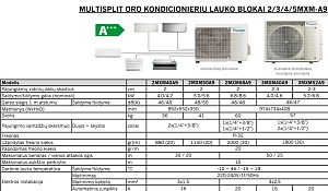 DAIKIN Multi-Split oro kondicioriauriaus išorinis blokas 2MXM50A9