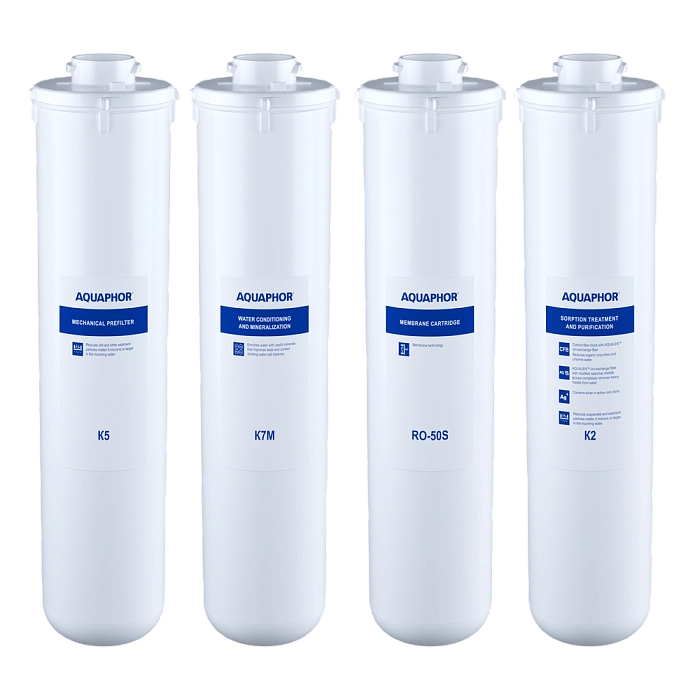 AQUAPHOR  RO-101S filtrų rinkinys metams (su membrana)